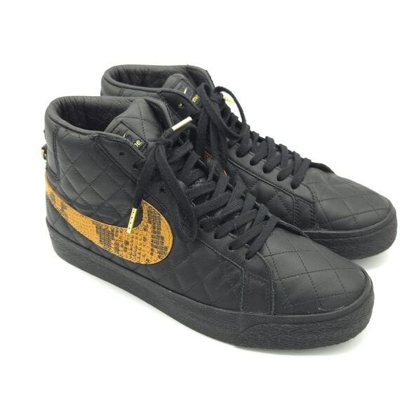 Nike SB Zoom Blazer Mid QS x Supreme Black Snakeskin Men\'s Size 10.5 DV5078-001 main image 6